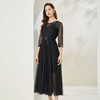MA801斯尔丽瑟俪2022春优雅气质修身版时尚A摆长礼服连衣裙小黑裙 商品缩略图2