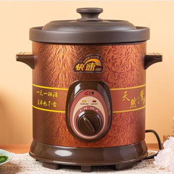 三源 紫砂锅 TGJ50-SA1/TGJ60-SA1/TGJ80-SA1 煲粥煲汤家用电炖炖锅5L电用电汤锅电瓦锅慢炖熬汤锅 商品图0