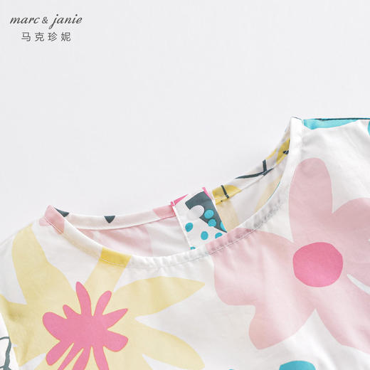 夏装新款 女童北欧风蝴蝶袖全棉宽松小衫230313 商品图3