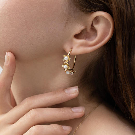 manreya“花海”淡水珍珠耳环 商品图3