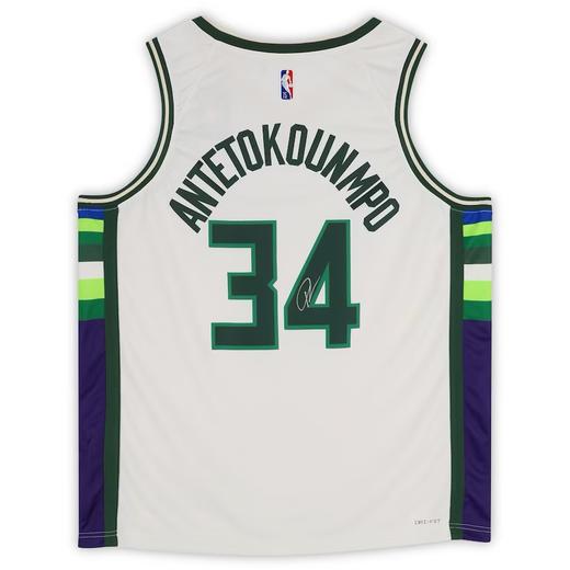 收藏系列 字母哥 雄鹿队34号白色 亲笔签名球衣 商品图5