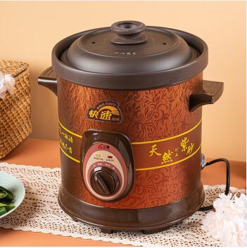 三源 紫砂锅 TGJ50-SA1/TGJ60-SA1/TGJ80-SA1 煲粥煲汤家用电炖炖锅5L电用电汤锅电瓦锅慢炖熬汤锅 商品图1
