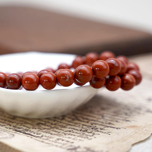 红石8mm珠料意卡米诺手串念珠单颗珠子散珠半成品 商品图4
