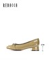 2楼瑞贝卡浅口牛漆皮低跟马衔扣女鞋32D01106 商品缩略图0
