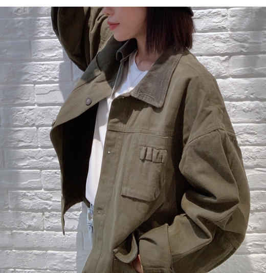 裁缝学苑AQ12 工装夹克宽松短外套纸样女装上衣新款2022裁剪打版 商品图0