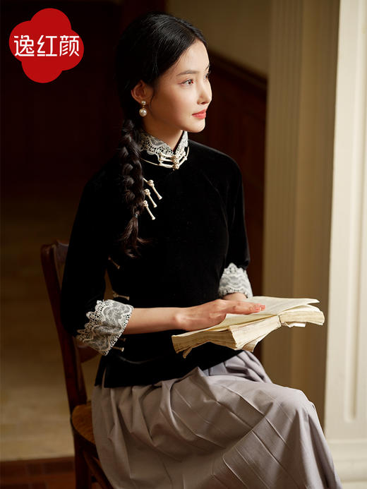 逸红颜明月优选#『徽茵』『徽曼』满含文艺的复古风套装,民国女校服#林徽因同款 商品图6