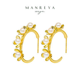 manreya“花海”淡水珍珠耳环
