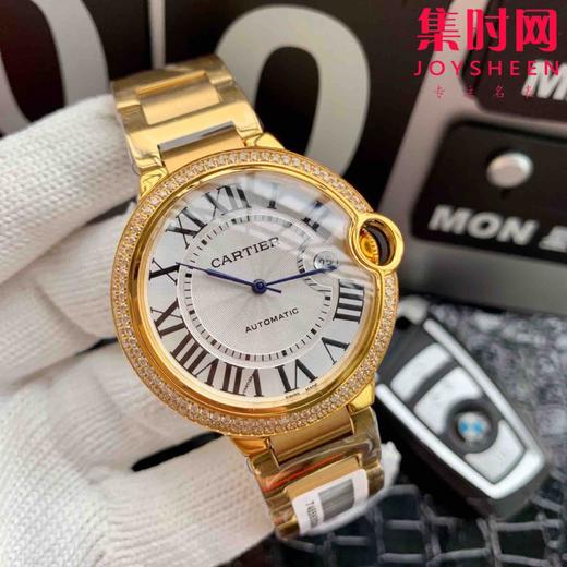 卡地亚 蓝气球系列【钻圈款】男款大号42mm 316L精钢表壳，蓝宝石镜面 搭载定制全自动机械机芯 商品图2