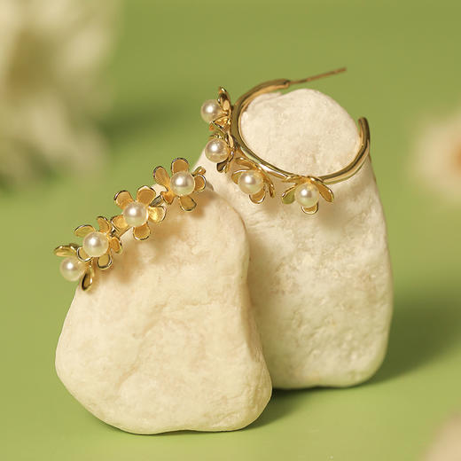 manreya“花海”淡水珍珠耳环 商品图6