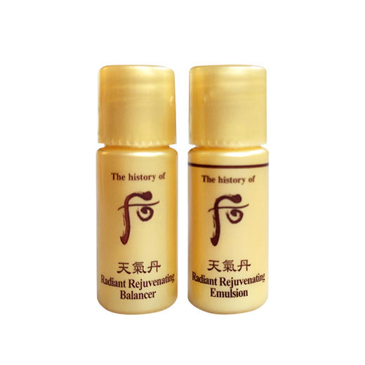 Whoo后 天气丹华泫水乳 小样 5ml 天气丹华泫花献乳液两件套装 商品图4