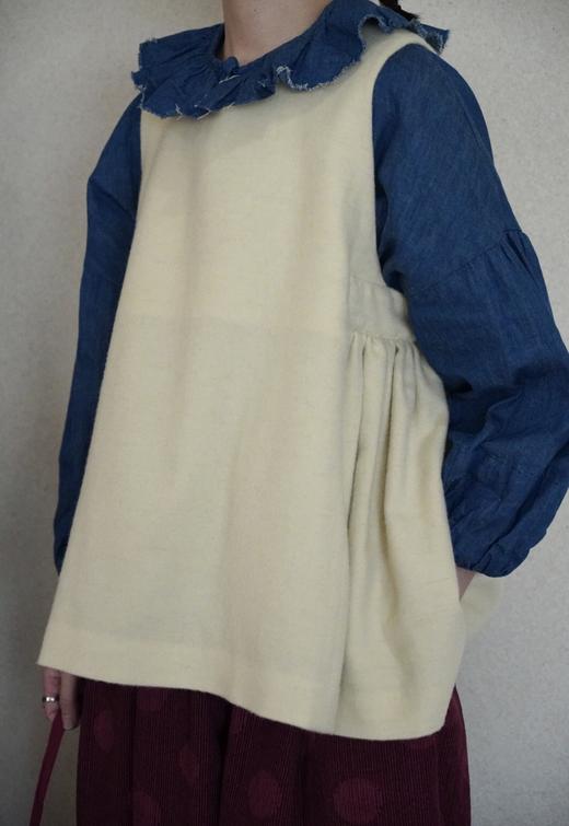 Gauze牛仔蓝上衣 商品图11