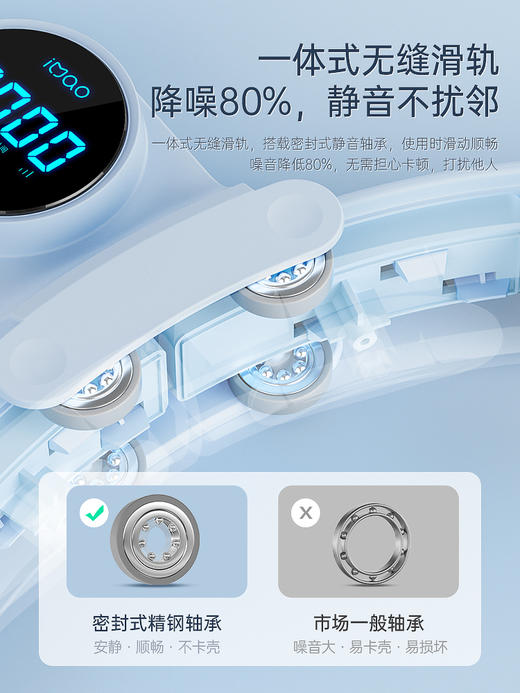 麦瑞克智能呼啦圈收腹加重呼啦圈神器瘦腰肚子美腰女男2023新款 商品图2