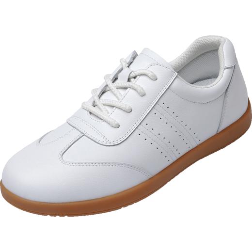 信诺头层牛皮软底舒适白色皮鞋2023春季新款散步运动鞋中年妈妈鞋23C1655-6 商品图3