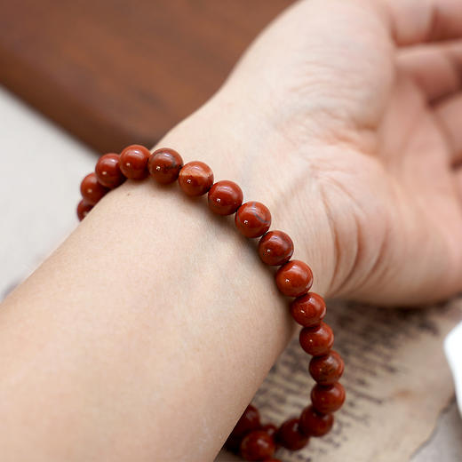 红石8mm珠料意卡米诺手串念珠单颗珠子散珠半成品 商品图1