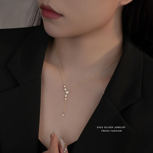 【满天星】s925纯银锆石项链【YXS-A2854】 商品图3