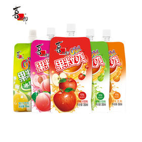 喜之郎果粒爽苹果味350ml