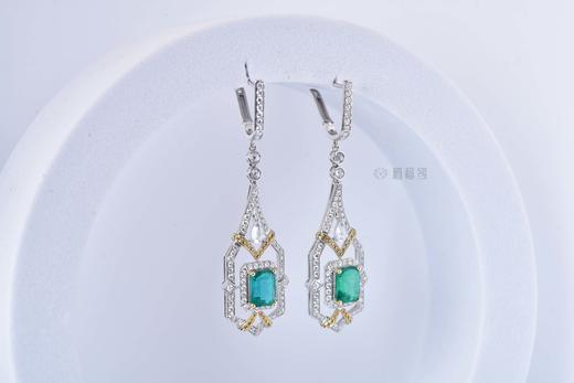 【春之灵】祖母绿窗棂耳坠  CB12209030 商品图4