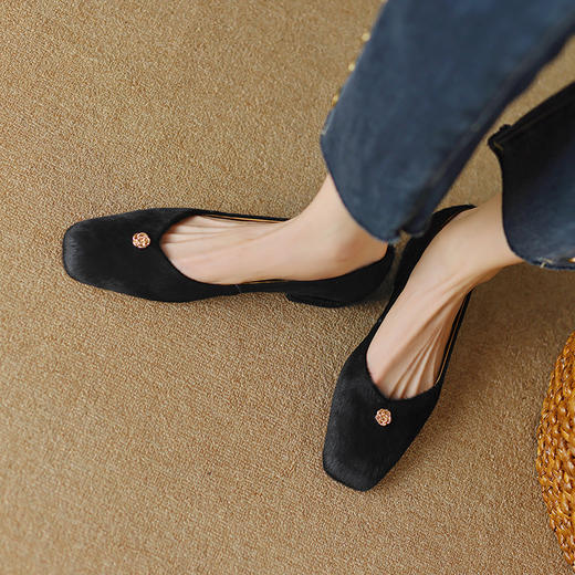 质感拉满，胎马毛里外全真皮小单鞋NJMK-S031 商品图7