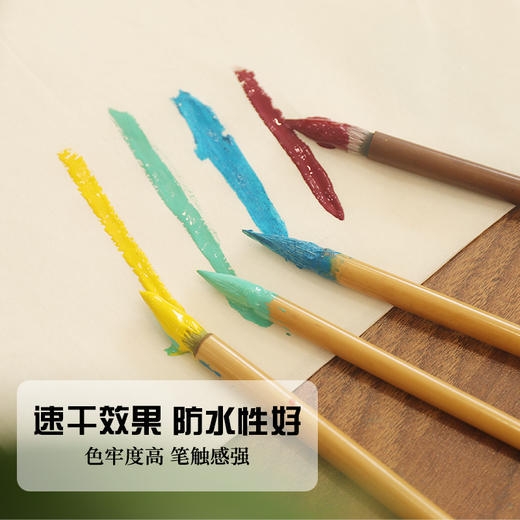 国画颜料12色18色24色单支30ml罐装颜料初学者学生绘画国画 商品图2