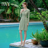 IWY/御姐范西装连衣裙女春绿色高级感正式场合a字裙播音主持人正装Q839 商品缩略图3
