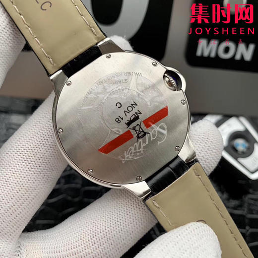 限时特价 卡地亚蓝气球系列「钻圈款✨」 男款大号42mm 蓝宝石镜面 意大利牛皮表带 搭载定制全自动机械机芯 商品图5