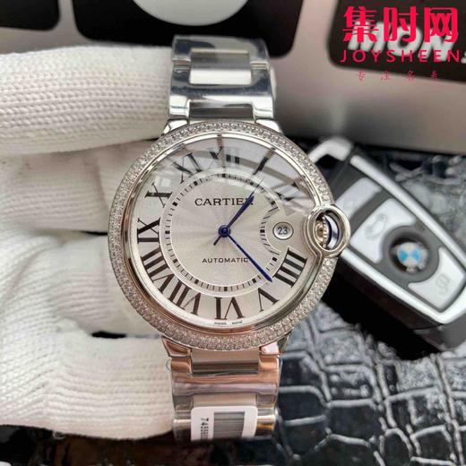 卡地亚 蓝气球系列【钻圈款】男款大号42mm 316L精钢表壳，蓝宝石镜面 搭载定制全自动机械机芯 商品图1