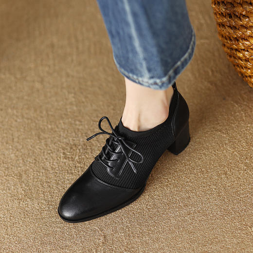 复古优雅，舒适粗跟百搭裸靴NJMK-K508 商品图10