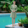 IWY/御姐范西装连衣裙女春绿色高级感正式场合a字裙播音主持人正装Q839 商品缩略图0