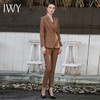 IWY/咖色西装套装女新款春季职业装气质两粒扣商务正装套裤工装C1691+P1690 商品缩略图1