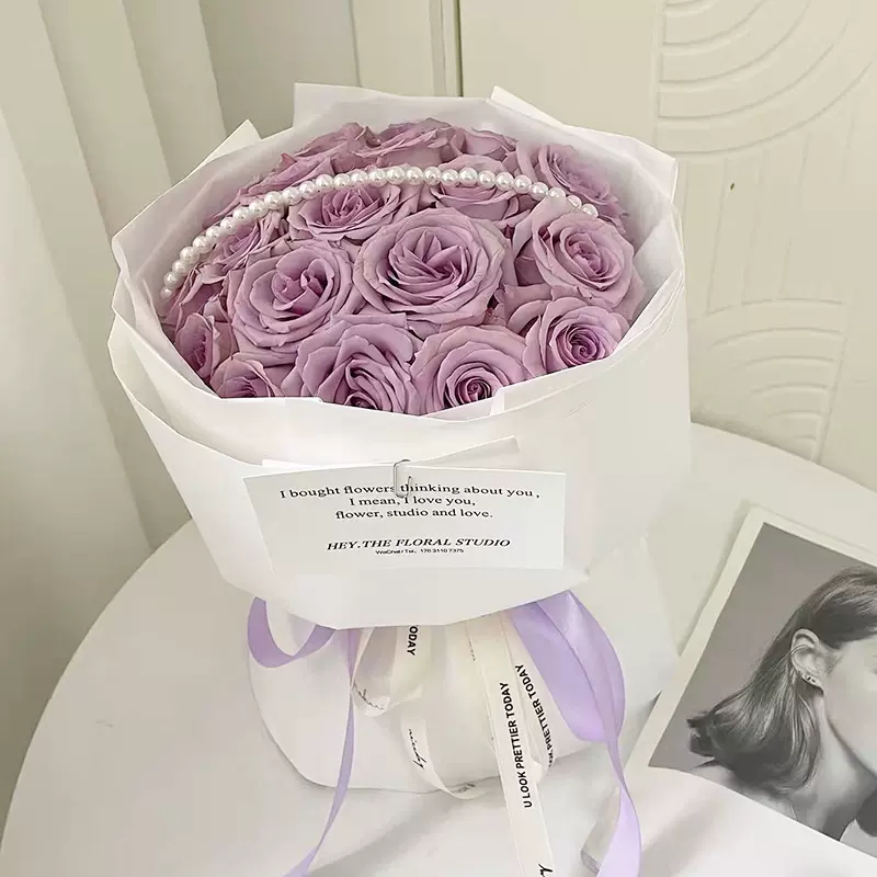 紫色的梦|19朵紫玫瑰