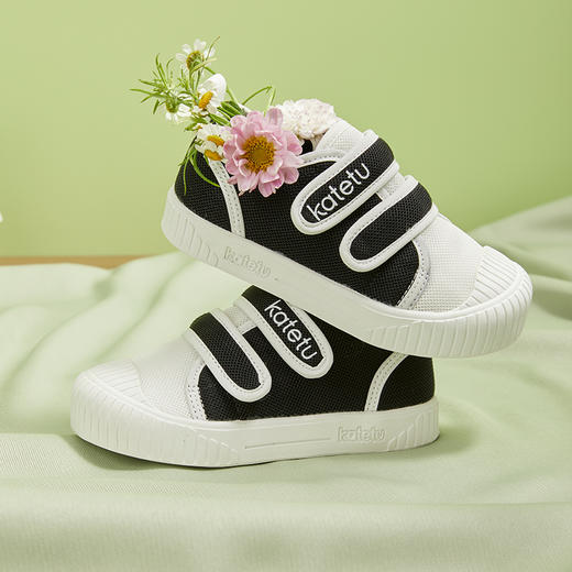 卡特兔宝宝学步鞋2025秋款防滑透气小白鞋女童幼儿园室内鞋 商品图2