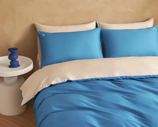 【下架】自然醒60支长绒棉四件套全棉素色奢华绣花套件纯棉床单被罩四季床品LB 商品图2