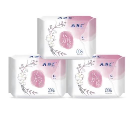 ABC汉方纯棉特薄日用240mm卫生巾8P 商品图0