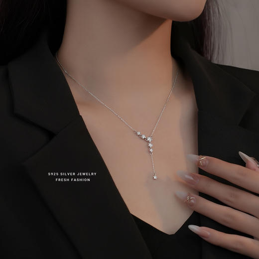 【满天星】s925纯银锆石项链【YXS-A2854】 商品图1