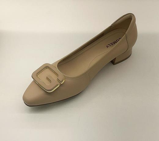 2楼康莉COMELY女鞋2023新款粗跟软牛皮女单鞋 商品图3