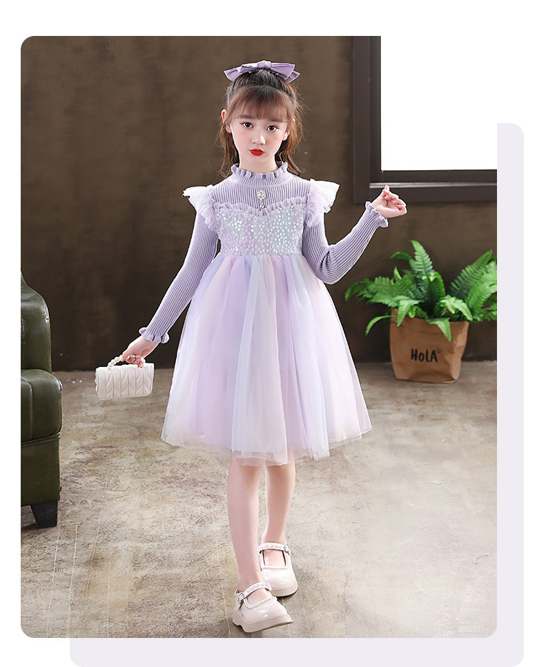 女童演出服儿童表演服服装学生啦啦队蓬蓬裙芭蕾舞蹈服合唱公主裙