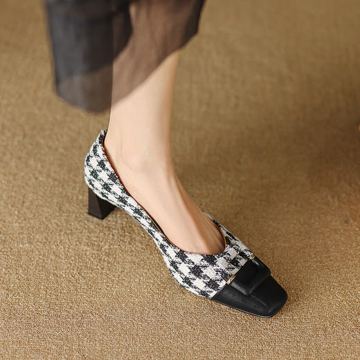 舒适百搭，里外全真皮新款爆款单鞋NJMK-K515 商品图4