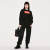 KENZO 高田贤三 女士棉质字母徽标印花休闲运动裤 黑色 FD52 PA708 4MF 99J 商品缩略图3