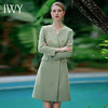 IWY/御姐范西装连衣裙女春绿色高级感正式场合a字裙播音主持人正装Q839 商品缩略图4