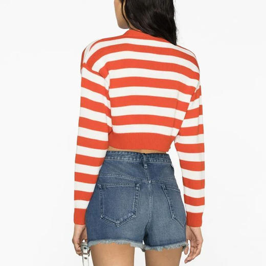 KENZO 高田贤三 女士棉质“航海条纹”针织开衫 条纹 FD52 CA356 3CG 21 商品图2