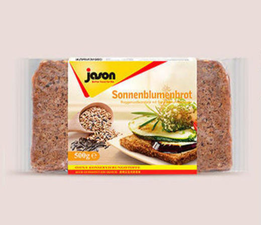 【中欧班列精选2包】德国黑麦面包 原装进口德国捷森黑面包低脂高纤维500g/包BJ 商品图8