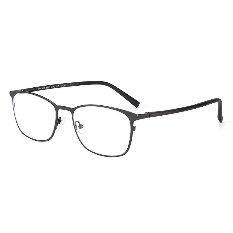 【特价秒杀款】普莱斯P888 修颜韩版黑框 合金光学镜架 男女同款 双色可选