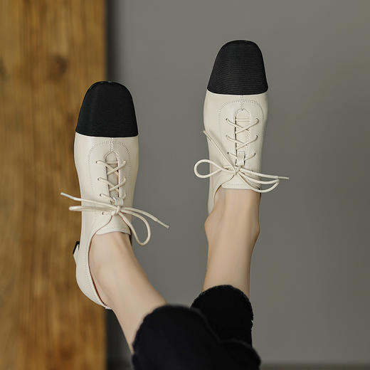 春季新款，里外全皮平头拼色高跟鞋HCY-K3294 商品图12