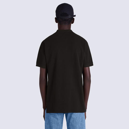 KENZO 高田贤三 男士棉质BOKE花朵刺绣徽标系列短袖POLO衫 黑色 FC65 PO002 4PU 99J 商品图2