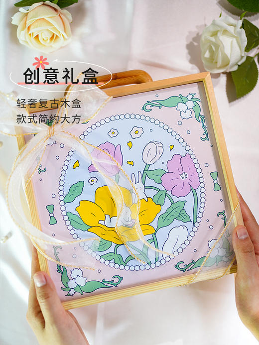 女神节礼盒 丝带木盒 商品图2