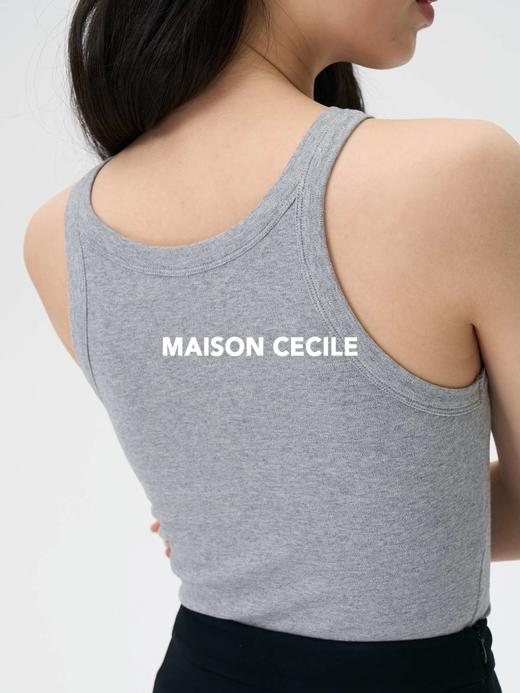 MAISON CECILE街头修身舒适棉无负担工字背心 商品图4
