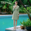 IWY/御姐范西装连衣裙女春绿色高级感正式场合a字裙播音主持人正装Q839 商品缩略图1