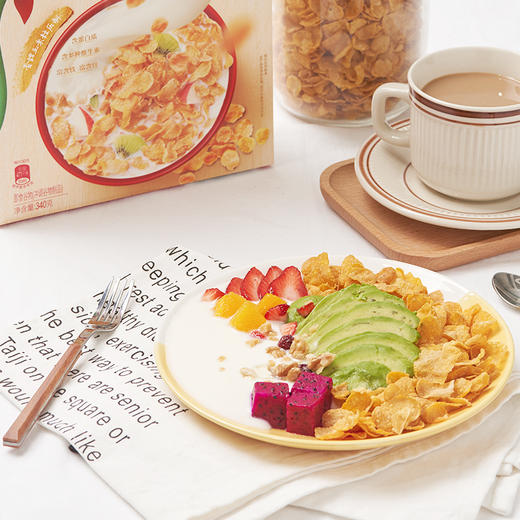 家乐氏早餐食品即食冲饮营养低脂代餐燕麦片谷物圈原味玉米片轻食 商品图4