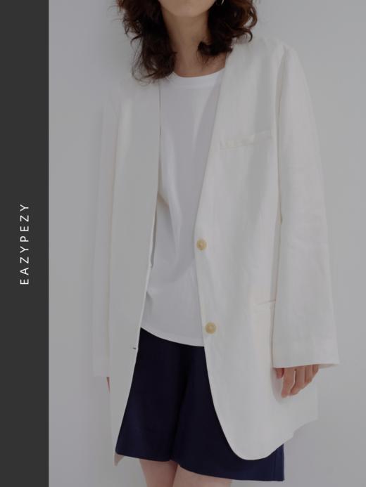 EAZYPEZY 2023SS 亚麻无领西装 商品图2