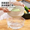 「北欧简约风 时尚专利设计」双层多功能收纳沥水篮   一物多用  叠放设计方便收纳 厚实环保无异味  食品级PP+PET材质  大尺寸10*cm21cm*24cm 商品缩略图4